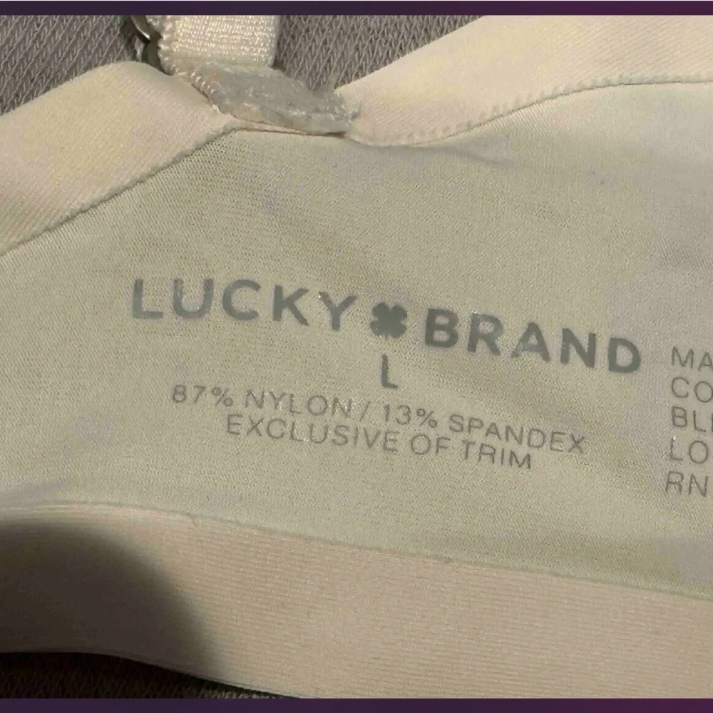 Lucky Brand Women's White Bralette LARGE